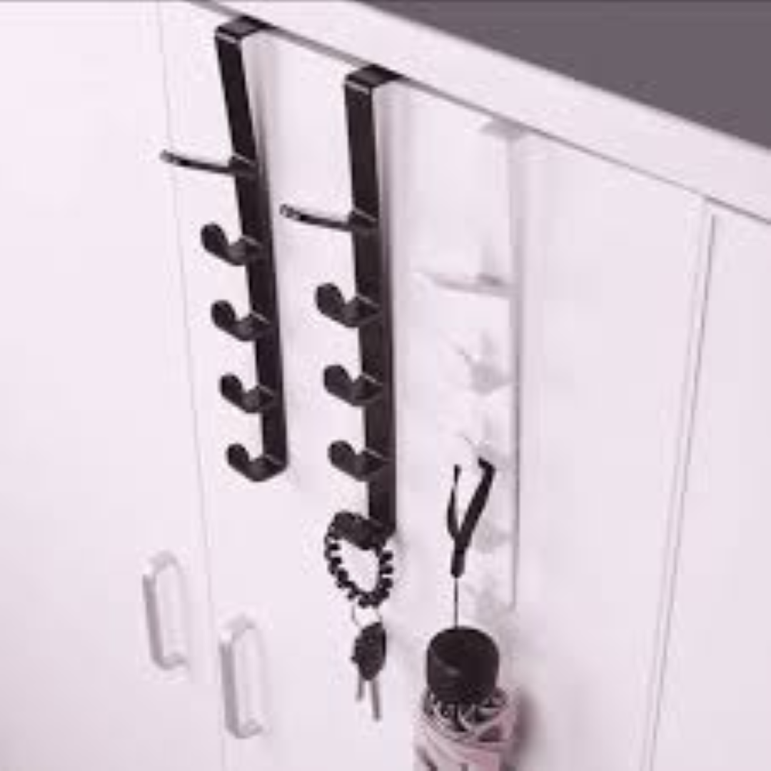 DOOR HOOKS 5PC WHITE